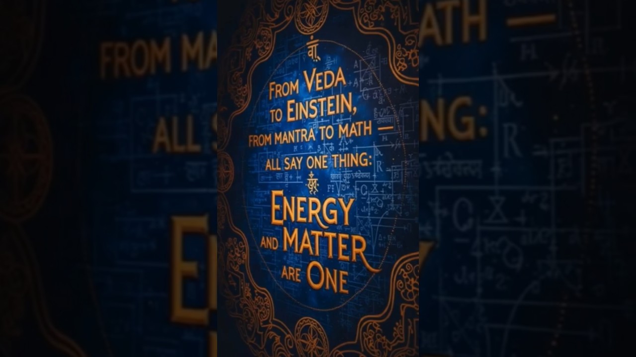 От Вед до Эйнштейна, от мантр до математики — все говорит об одном: Энергия и Материя едины.