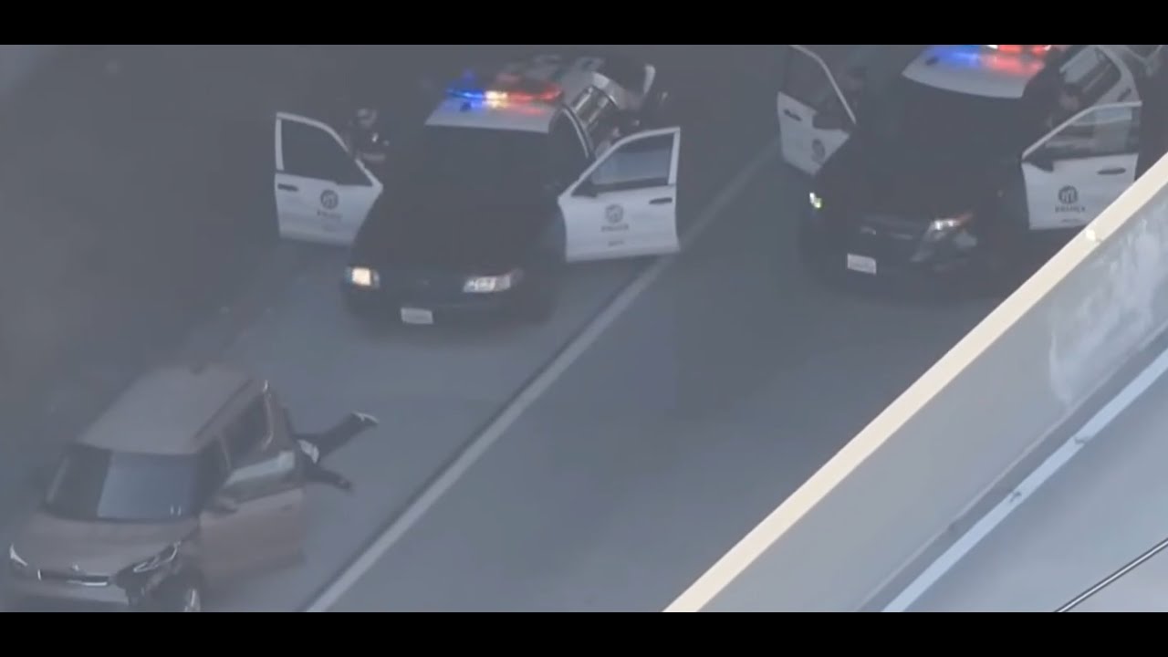 04/19/24 LAPD chase suspect in stolen Kia Soul across Los Angeles ...