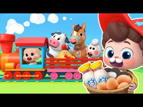 Kereta Hewan di Peternakan 🚂🐄| Lagu Hewan | Lagu Anak-anak | Ayo ! Neo | BabyBus Bahasa Indonesia