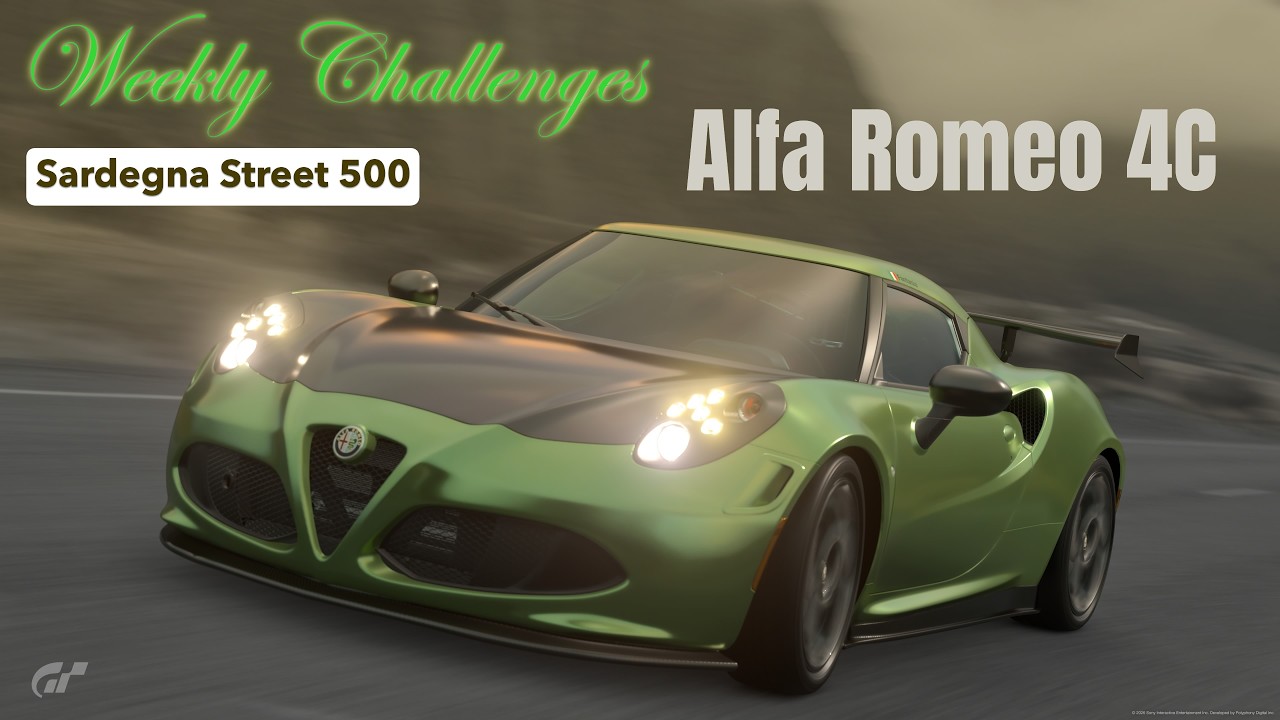 Gran Turismo 7 Alfa Romeo 4C 2014 Weekly Challenges Sardegna 