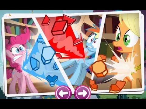 Пони мультик. Пропали элементы гармонии! My Little Pony в поисках.  Полное Прохождение игры.