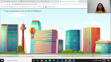 Air Balloon Ride, Whitehat jr project, Visual Studio code, Firebase