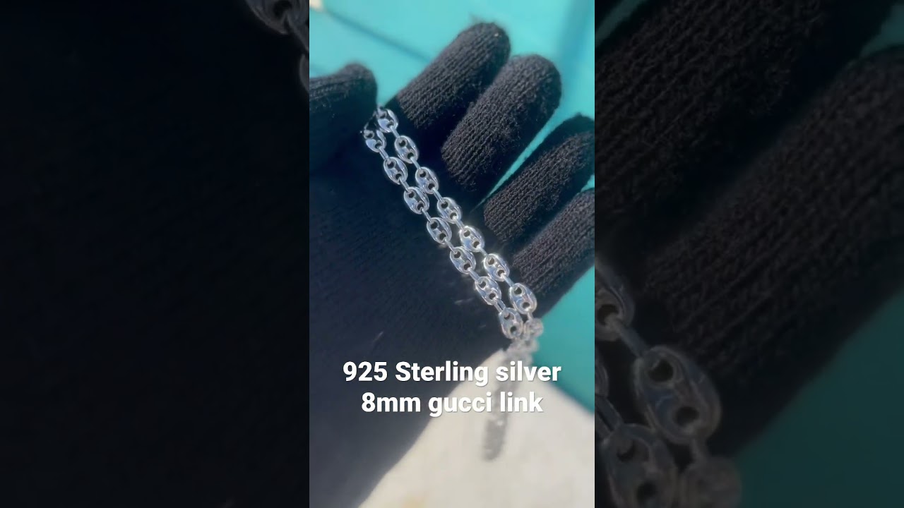 2636】 希少 グッチ リング 指輪 マリーナ アンカー チェーン 925-