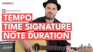 Guitar Lesson N°3: Basic Rhythm Concepts [Play Guitar Hits App] screenshot 2