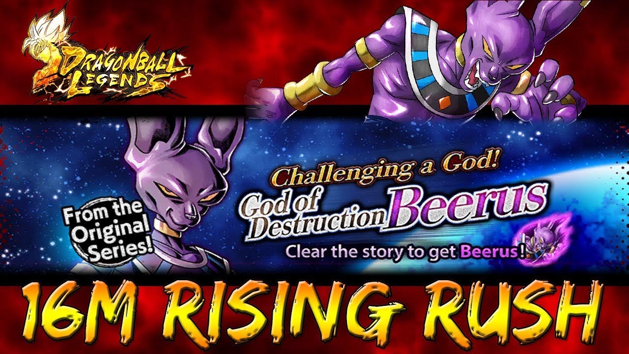 DRAGON BALL LEGENDS - BEERUS EX-5 16M RISING RUSH