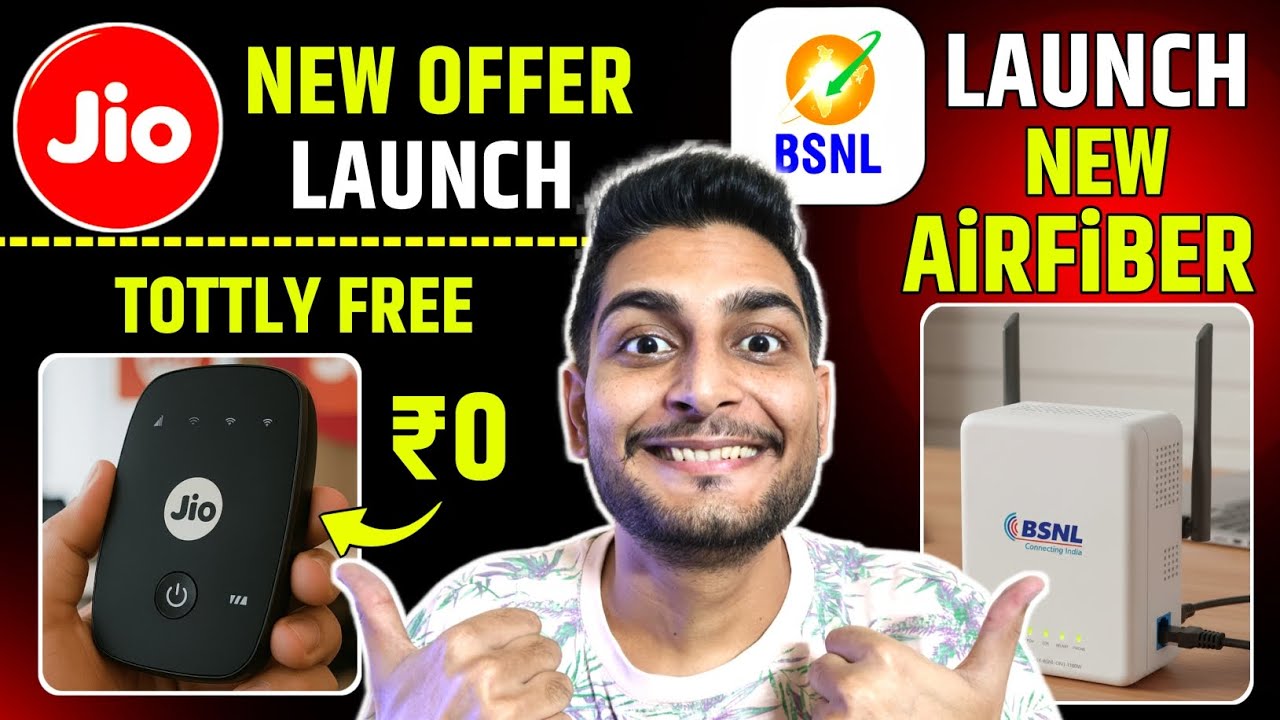 Jio Launch New Offer JioFi Tottly Free | Bsnl Launch New AirFiber 