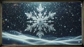 Amazing Snowflake Ambience ❄️ | Relaxing Winter Loop | Natural TV Art screenshot 5