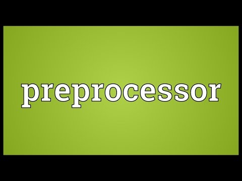 Preprocessor Meaning