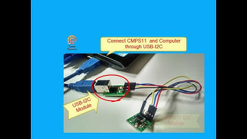 Test USB-I2C & CMPS11 with Comm Operator Software