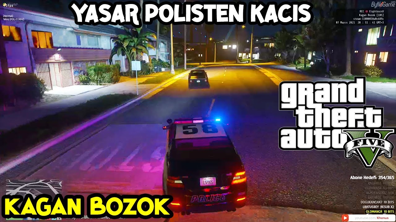 YAŞAR POLİSTEN KAÇIŞ | KAĞAN BOZOK | EİGHTBORN RP GTA V EFSANE KAÇIŞ
