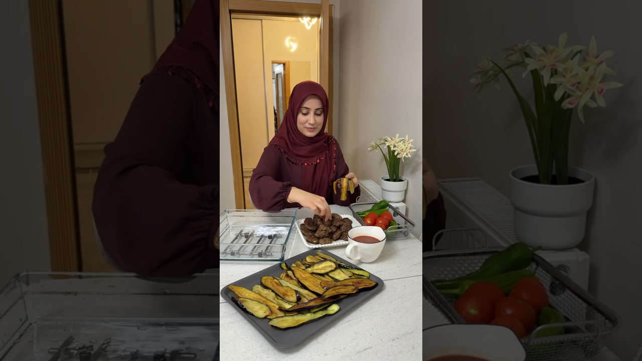 “İslim Kebabı” 🥰😋yapıyorum. Tarif açıklama da yazıyor.👍🏻 #islim kebabı #iftar #köfte