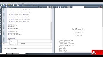 Latex Tutorials - Title, Sections and Table of Contents - Urdu/Hindi Tutorials (Parhloo.com)