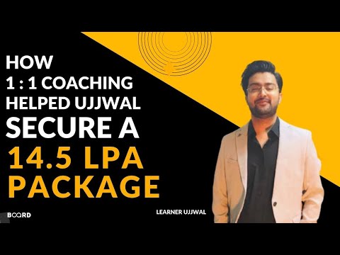 How 1 on 1 Coaching helped Ujjwal secure a 14.5 LPA Package