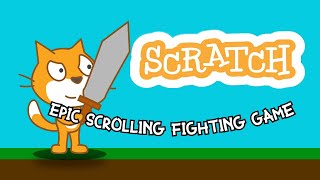SCROLLING FIGHTING GAME in SCRATCH! Part 1 - Movement/Shooting