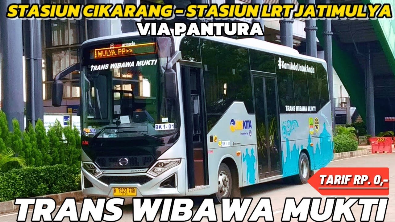 MENCOBA NAIK TRANSPORTASI BARU DI BEKASI TRANS WIBAWA MUKTI TARIF NOL RUPIAH