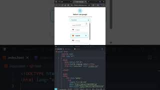 Language Select #programación #javascript #lenguaje #selector #animación #desarrollo #web #htmlcss