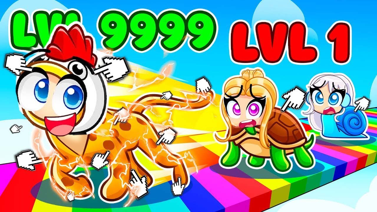 Niveau 1 Noob vs Niveau 9999 Hacker Animal le PLUS RAPIDE de Roblox !