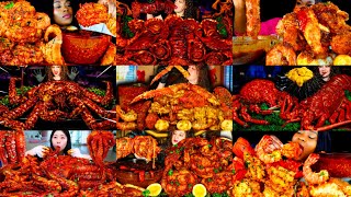 BEST EVER ❗ SEAFOOD BOILED MUKBANG COMPILATION 💯 DELICIOUS SATISFYING ASMR SPICY SAUCY SEAFOOD BOIL