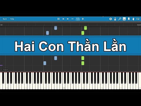 Video Hai Con Thằn Lằn | Synthesia Piano Tutorial | NVK - youtube