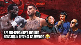 Topuria Was So Brave to Challenge Crawford. Crawford Is Way Above Topuria 😂 #podcastduelufc
