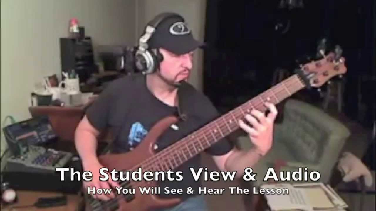 Online Bass Lesson Samples Using Skype With Russ Rodgers