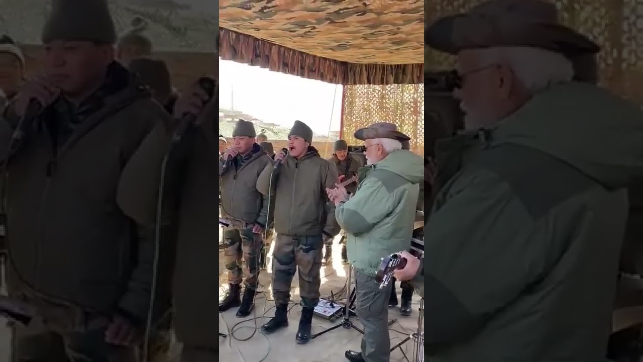 Maa tujay Salam|by Ladakh Scouts Regiment Centre band |with PM Modi 22
