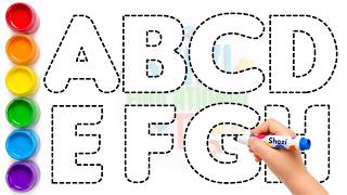 Learn to Write: Uppercase Letters A, B, C, D, E, F, G, H | Colorful Alphabet Fun