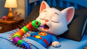 😲 OMG 🐛 Super Kitten is in Big Trouble 🌈 Little Kitten’s Rainbow Bug Story