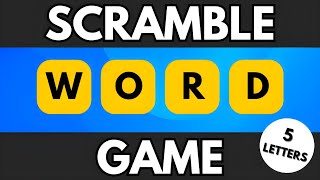 Can You Solve All 20 Word Scrambles in 10 Seconds 🧠