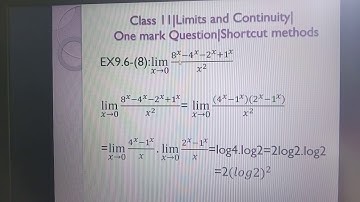 Class 11|EX9.6-(8)|Limits&Continuity|One mark question|Shortcut method|K.Thirumurugan