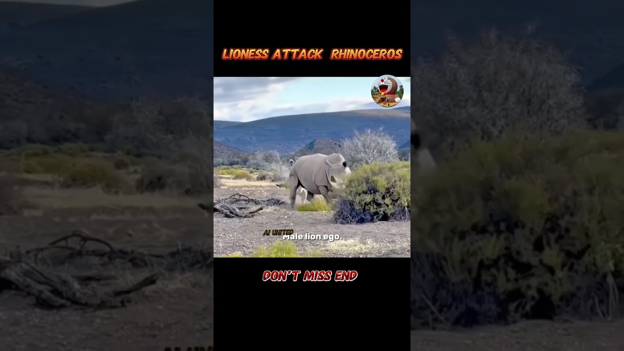 the lioness got scared 