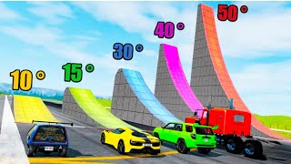 5 Mega Ramps Tested - Which Track Causes Worst Crashes? screenshot 1