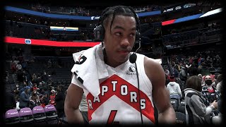 Scottie Barnes Shortest Post Game Interview Ever | RAPTORS vs WIZARDS | Jan 21, 2022 | 21-22 Season
