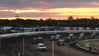 Kraig Kinser Flip World Of Outlaws Feature Terre Haute