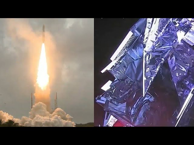 NASA успешно запустило телескоп Джеймса Уэбба стоимостью 10 миллиардов долларов.. Запуск космического телескопа «Джеймс Уэбб».. Фото.