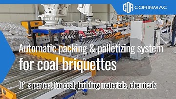 Coal Briquette Packing & Palletizing Line | CORINMAC Automated Solution