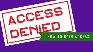 How to change security permissions