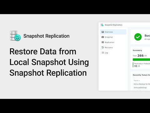 How to Restore Data from Local Snapshots Using Snapshot Replication