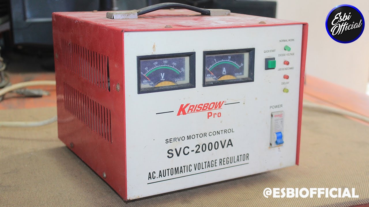 Krisbow SVC-2000VA 自動電圧調整器 Dont throw it away !! Krisbow Pro SVC-2000VA Electric Stabilizer