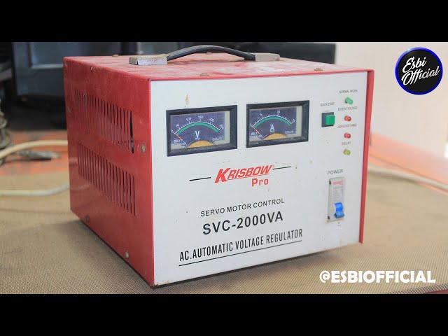 Dont throw it away !! Krisbow Pro SVC-2000VA Electric Stabilizer