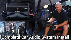 Full Car Audio System Installation - Speakers, Subwoofer and Amplifier 