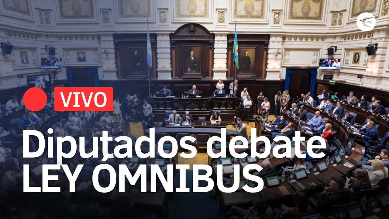 🔴 EN VIVO Debate en comisión de la Ley Ómnibus - YouTube