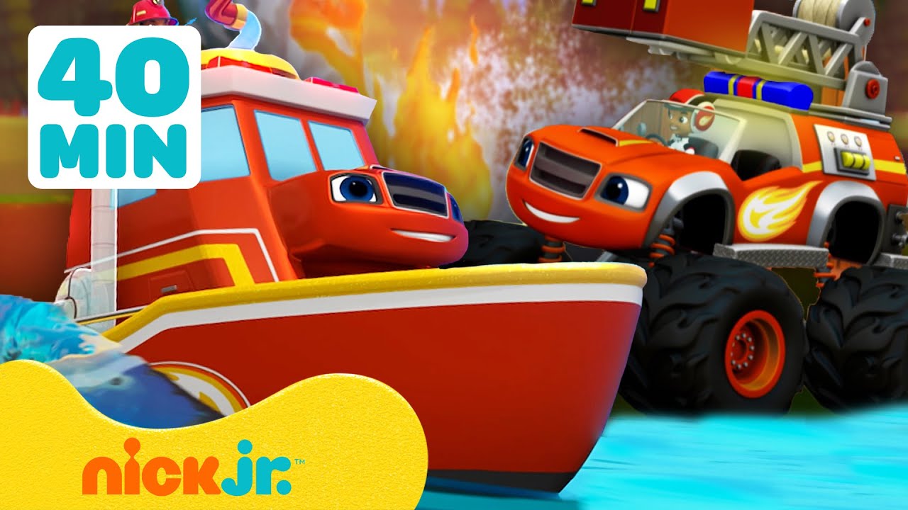 Blaze i megamaszyny | Akcje ratunkowe i strażackie Blaze'a! 🚒🚑 | 40 minut | Nick Jr. Polska