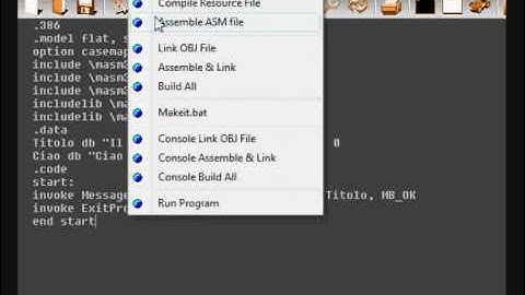 Hello World in MASM32