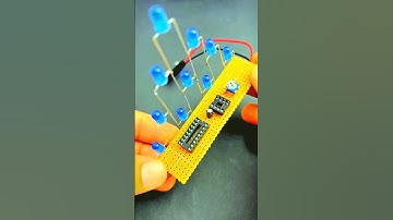 Running LED tower _ LED circuits _ Electronics projects || #led #ledchaser #electronic