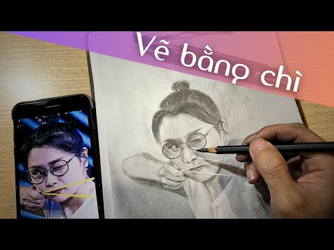Review – Ná | Vẽ siêu ná thủ cô gái đeo kính bằng bút chì
