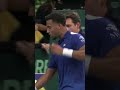Tension in tennis match 😬 #daviscup #tennis #shorts #france #brazil