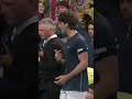 Tension in tennis match 😬 #daviscup #tennis #shorts #france #brazil