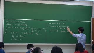 20221118 Algebra I Lecture 19 Primitive element theorem, Finite fields
