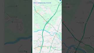 I-95 VA (VA 3 Ex130-Centreport Ex136) Google Traffic Recorded 5/12/26 (Tuesday) - 5/14/26 (Thursday)